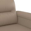 vidaXL 2-Sitzer-Sofa Cappuccino-Braun 120 cm Kunstleder
