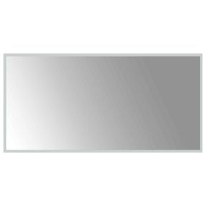 vidaXL LED-Badezimmerspiegel Transparent 100 x 50 cm Geh&auml;rtetes Glas