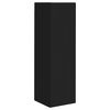 vidaXL TV-Schrankset Wandmontiert 3 pcs Schwarz Holzwerkstoff