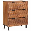 vidaXL Sideboard 2 pcs Akazienbraune Oberfl&auml;che 60 x 33 x 75 cm
