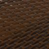 vidaXL Balkon-Sichtschutz Braun und Schwarz 600x80 cm Poly Rattan
