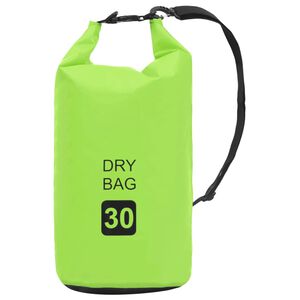 vidaXL Trockensack Gr&uuml;n 30 L PVC