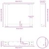 vidaXL Couchtischbeine U-Form 2 Stk. Wei&szlig; 40x(30-31) cm Stahl