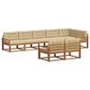 vidaXL Outdoor-Sofagarnitur 8 Stk. Natur und Beige