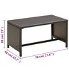 vidaXL 4-tlg. Garten-Lounge-Set mit Auflagen Poly Rattan Braun