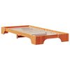 vidaXL Bettrahmen Wachsbraun 90 x 200 cm Massives Kiefernholz