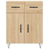 vidaXL Highboard Sonoma-Eiche 69,5x34x180 cm Holzwerkstoff