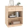 vidaXL Beistellschrank 60x34x75 cm Massivholz Kiefer