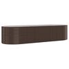 vidaXL Hochbeet Verzinkter Stahl 322x100x68 cm Braun