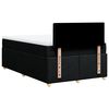 vidaXL Boxspringbett mit Matratze Schwarz 120x190 cm Stoff