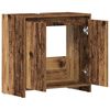 vidaXL Waschbeckenunterschrank Altholz-Optik 60x33x60 cm Holzwerkstoff