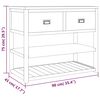 vidaXL Badschrank 90x45x75 cm Massivholz Teak