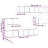 vidaXL 10-tlg. TV-Schrank-Set Sonoma-Eiche Holzwerkstoff
