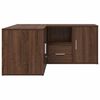 vidaXL Eckregal Braun Eichen-Optik 160x40x45 cm Holzwerkstoff
