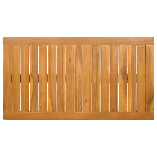 vidaXL Badematte Uni Braun 100 x 55 cm Holz