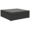 vidaXL 10-tlg. Garten-Lounge-Set mit Auflagen Poly Rattan Schwarz