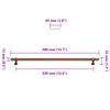 vidaXL M&ouml;belgriffe 5 Stk. Bronzen 320 mm Edelstahl