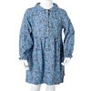 Kinderkleid mit Langen &Auml;rmeln Petrolblau 140