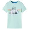 Kinder-T-Shirt Helles Minzgr&uuml;n 104