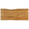 vidaXL Tischplatte mit Baumkante 140x60x2,5 cm Massivholz Mango