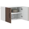 vidaXL K&uuml;chenwandschrank mit T&uuml;r Braun Eichen-Optik 60 x 31 x 40 cm