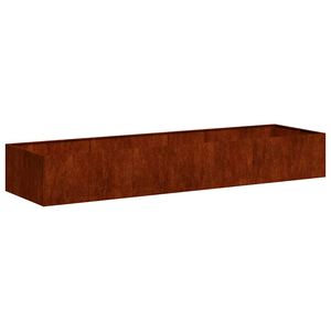 vidaXL Pflanzk&uuml;bel Rostig 280x80x40 cm Wetterfester Stahl