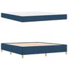 vidaXL Bettrahmen mit Matratze Blau 180 x 200 cm Stoff