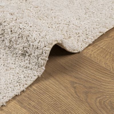 vidaXL Teppich Shaggy Hochflor Modern Creme 300x400 cm