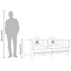 vidaXL Sofa mit Kissen 3-Sitzer Blau Samt