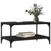 vidaXL Couchtisch Schwarz Eichen-Optik 81 x 50 x 40 cm Holzwerkstoff