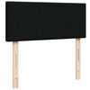 vidaXL Ottoman-Bett mit Matratze & LEDs Schwarz 120x200 cm Stoff