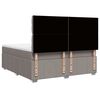vidaXL Boxspringbett mit Matratze Taupe 180x200 cm Stoff