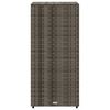 vidaXL Gartenschrank Grau 50x55x115 cm Poly Rattan