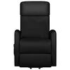 vidaXL Massagesessel mit Aufstehhilfe Schwarz Kunstleder