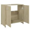 vidaXL Badezimmerschrank Sonoma-Eiche 60x33x61 cm Holzwerkstoff