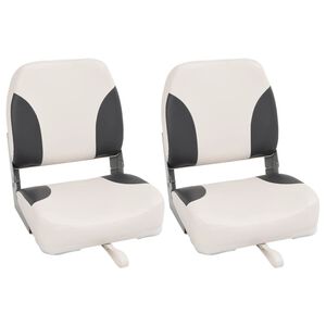 vidaXL Bootssitze 2 Stk. mit Hoher R&uuml;ckenlehne Klappbar 41x36x48 cm