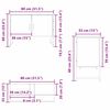 vidaXL Waschbeckenschrank mit T&uuml;r Schwarz Eichen-Optik 80 x 30 x 60 cm