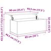 vidaXL Couchtisch Hochglanz-Wei&szlig; 90x44,5x45 cm Holzwerkstoff