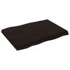 vidaXL Tischplatte 80x60x(2-6) cm Massivholz Behandelt Baumkante
