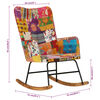 vidaXL Schaukelsessel Mehrfarbig Patchwork Canvas