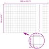 vidaXL Eurozaun Grau 1,2 x 10 m PVC-beschichtetes Eisen
