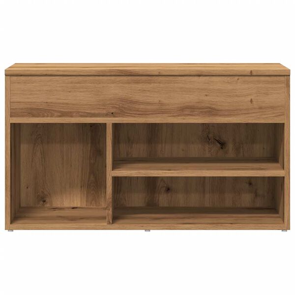 vidaXL Schuhbank Artisan-Eiche 80x30x45 cm Holzwerkstoff