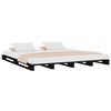 vidaXL Palettenbett Schwarz 120x190 cm Massivholz Kiefer