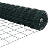 vidaXL Eurozaun Gr&uuml;n 1,4 x 10 m PVC-beschichtetes Eisen
