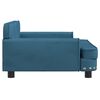 vidaXL Kindersofa Blau 90x53x30 cm Samt