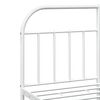 vidaXL Bettgestell mit Kopfteil Metall Wei&szlig; 180x200 cm