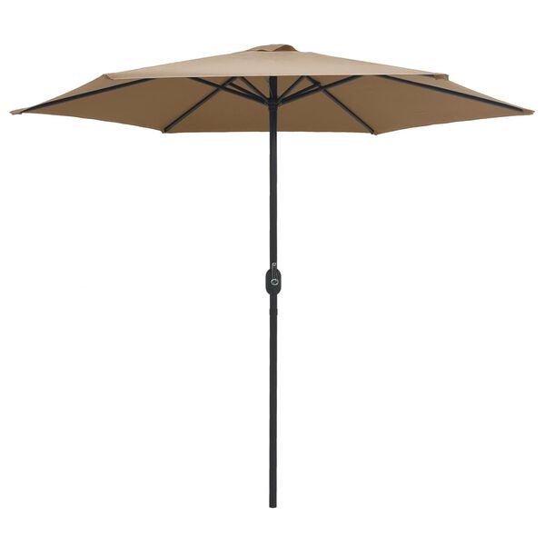 vidaXL Sonnenschirm mit Aluminium-Mast 270x246 cm Taupe