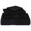 vidaXL Wascht&uuml;cher FROGN 10 Stk. Schwarz 30x30 cm 360 g/m&sup2;