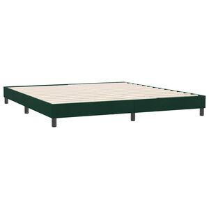 vidaXL Bettgestell ohne Matratze Dunkelgr&uuml;n 180x220 cm Samt