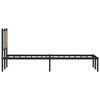 vidaXL Metallbett ohne Matratze Sonoma-Eiche 120x190 cm